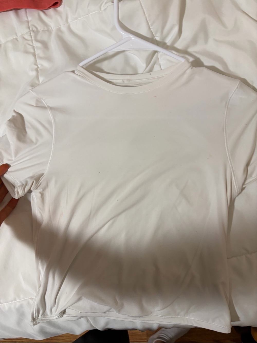 Aerie Smoothiez Cropped Women’s Crew Neck Shirt - White